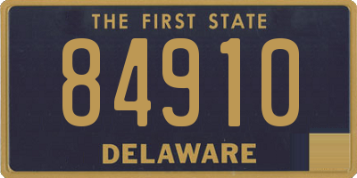 DE license plate 84910