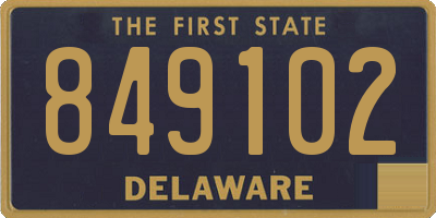 DE license plate 849102