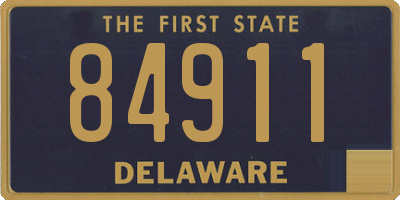DE license plate 84911