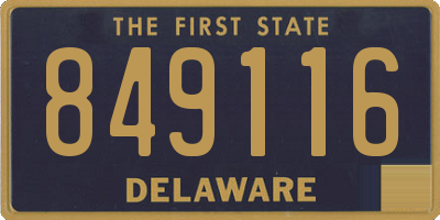 DE license plate 849116