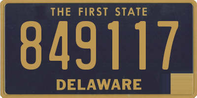 DE license plate 849117