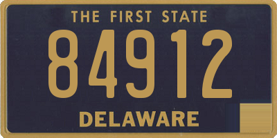 DE license plate 84912