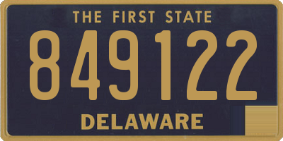 DE license plate 849122