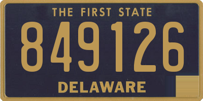 DE license plate 849126