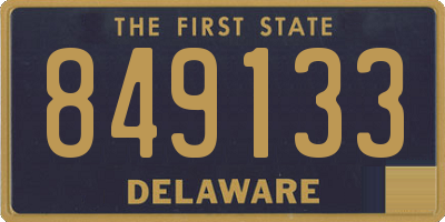 DE license plate 849133