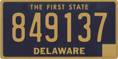DE license plate 849137