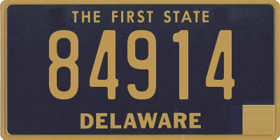 DE license plate 84914