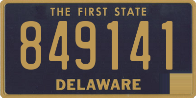 DE license plate 849141