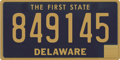 DE license plate 849145