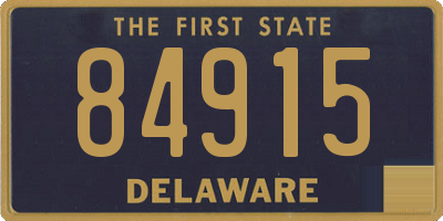 DE license plate 84915
