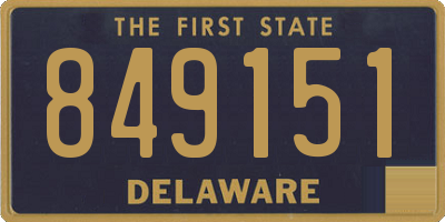 DE license plate 849151