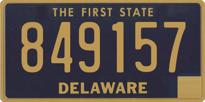 DE license plate 849157