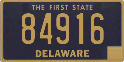 DE license plate 84916