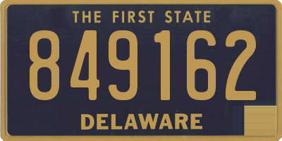 DE license plate 849162