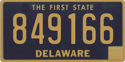 DE license plate 849166