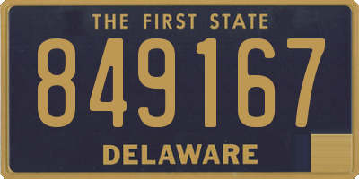 DE license plate 849167