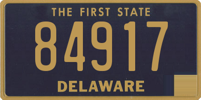 DE license plate 84917