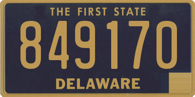 DE license plate 849170