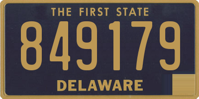 DE license plate 849179