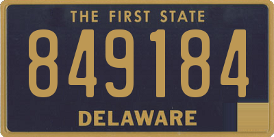 DE license plate 849184