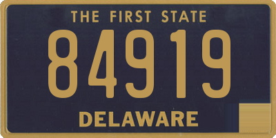 DE license plate 84919