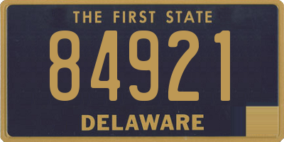 DE license plate 84921