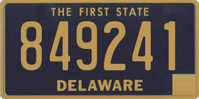 DE license plate 849241