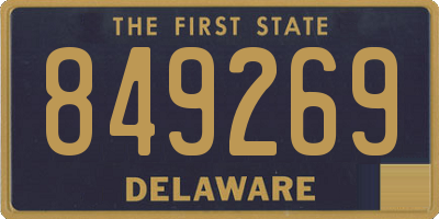 DE license plate 849269