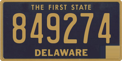 DE license plate 849274