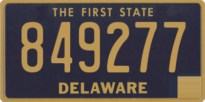 DE license plate 849277