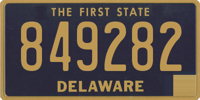 DE license plate 849282
