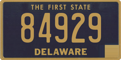 DE license plate 84929