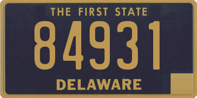 DE license plate 84931