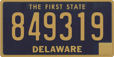 DE license plate 849319