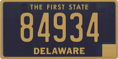 DE license plate 84934