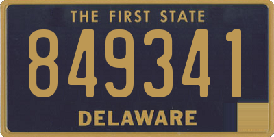 DE license plate 849341