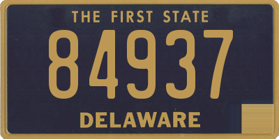 DE license plate 84937