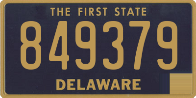 DE license plate 849379