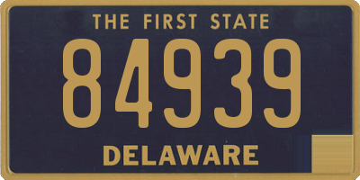 DE license plate 84939