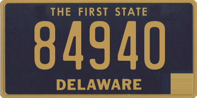 DE license plate 84940