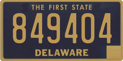 DE license plate 849404