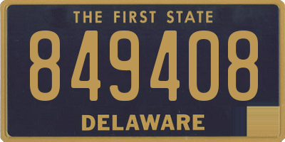 DE license plate 849408