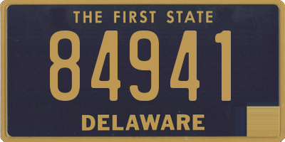 DE license plate 84941