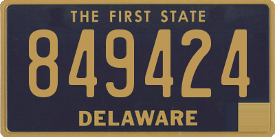 DE license plate 849424