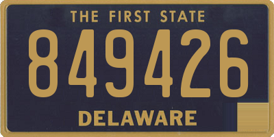 DE license plate 849426