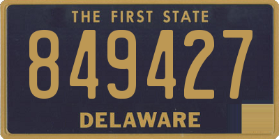 DE license plate 849427
