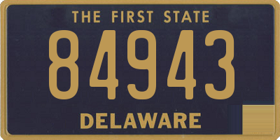 DE license plate 84943