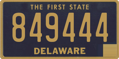 DE license plate 849444