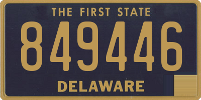 DE license plate 849446