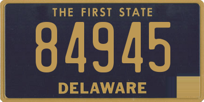 DE license plate 84945